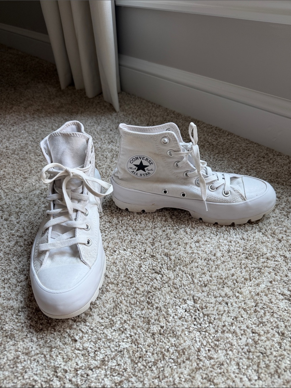 CONVERSE White High-Top Chuck Taylor Sneakers